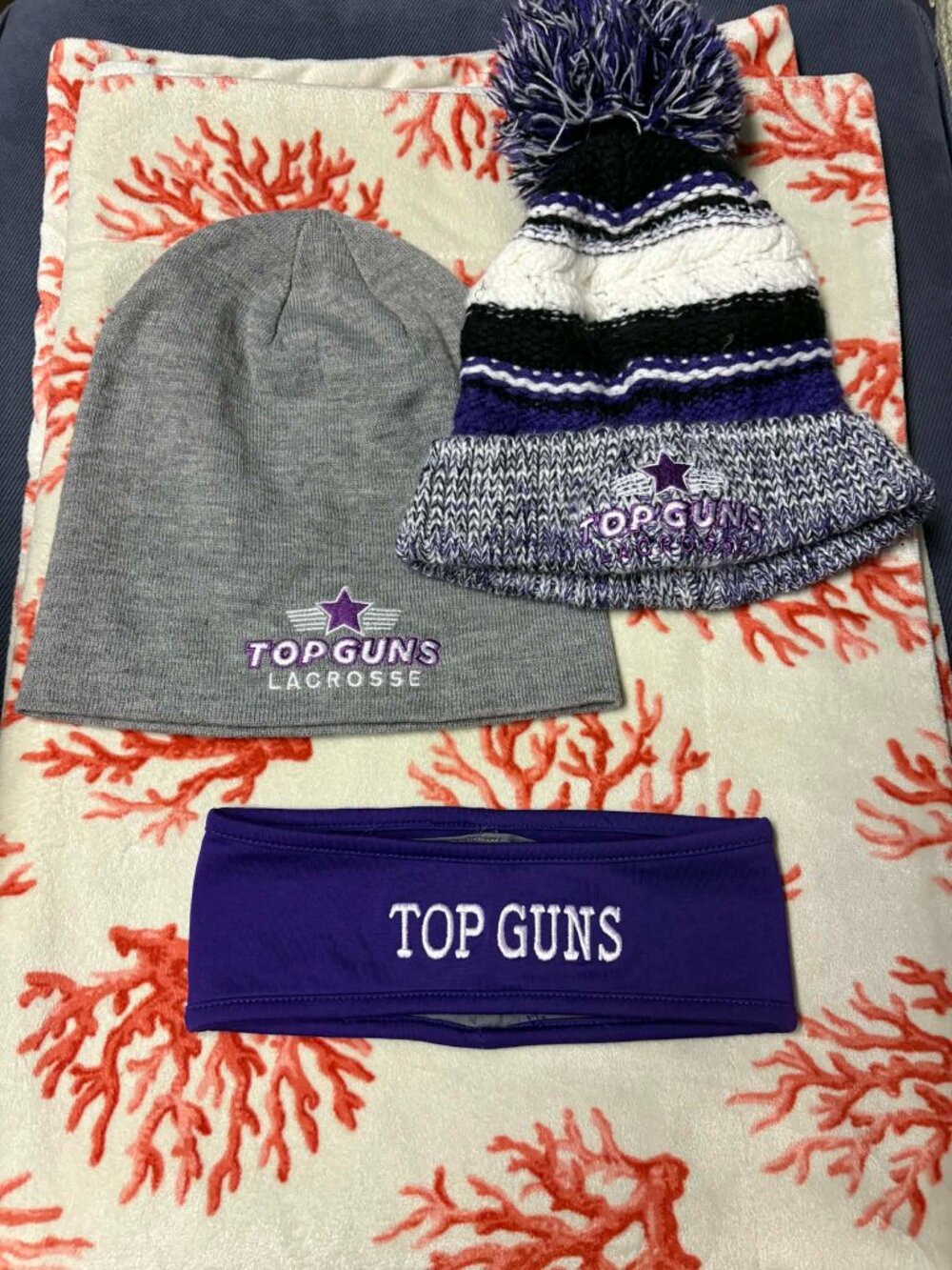 Top Guns Lacrosse Winter Hat LOT (3)